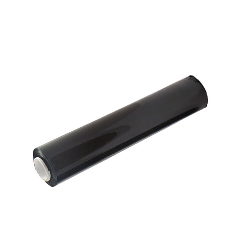 24x Black Pallet Shrink Stretch Wrap Film Rolls Size 400mm x 250m Standard Core 