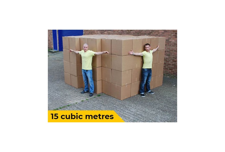 15 cubic metres visualisation for van removals