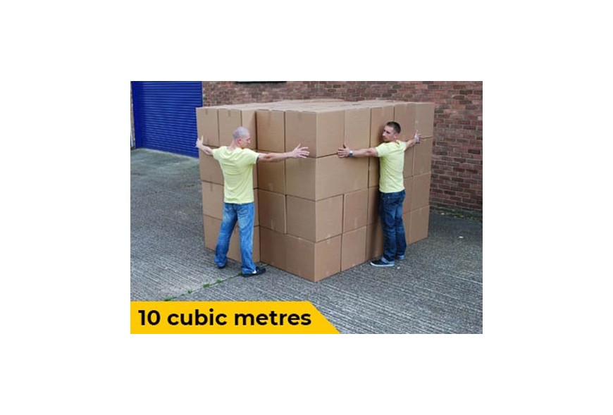 Cubic meter clearance feet