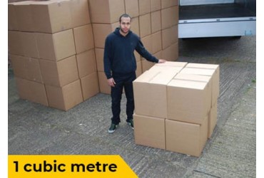 1 Cubic Meter Visualisation for van removals