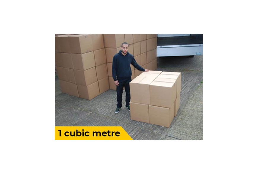 1 Cubic Meter Visualisation for van removals